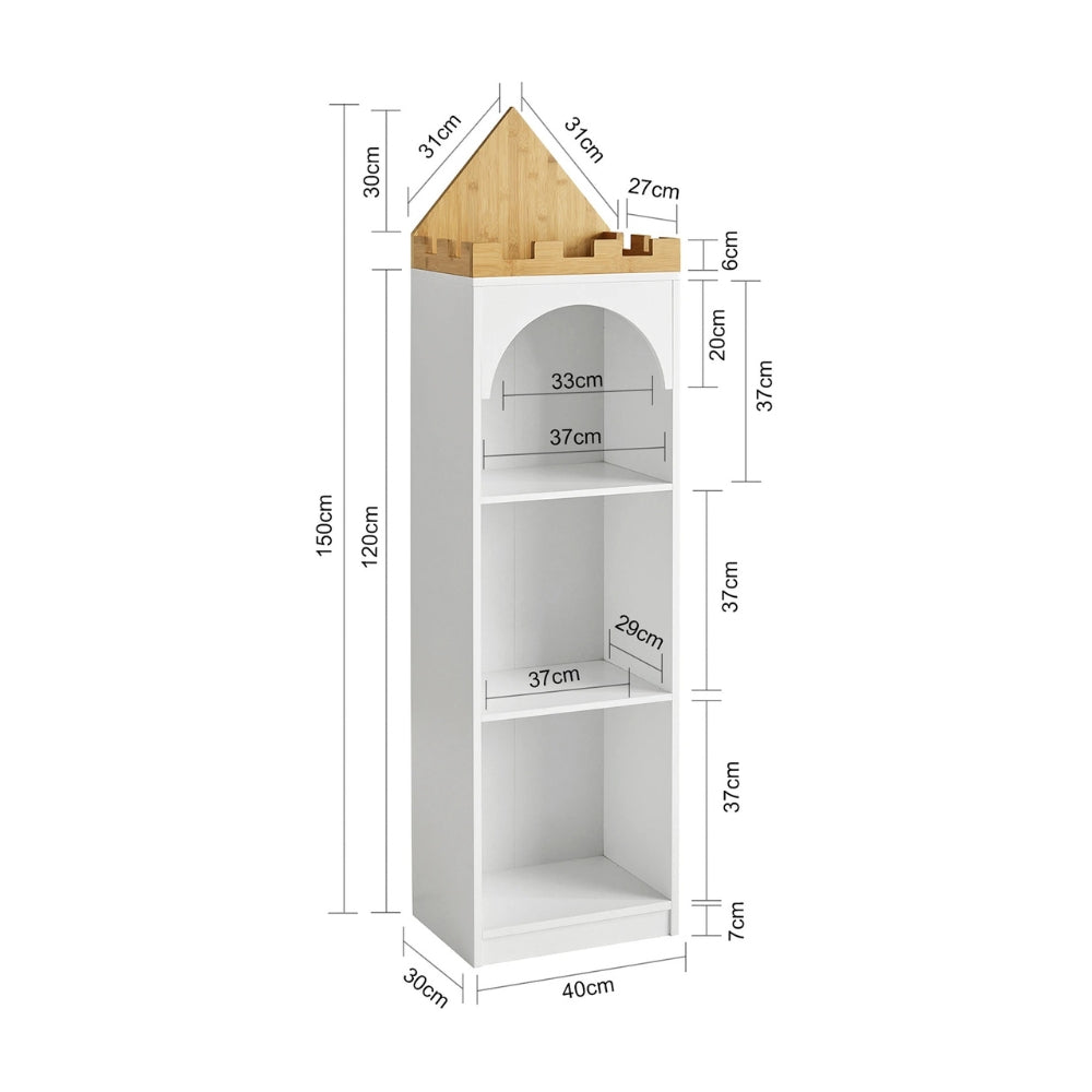 Bibliothèque enfant tour de château