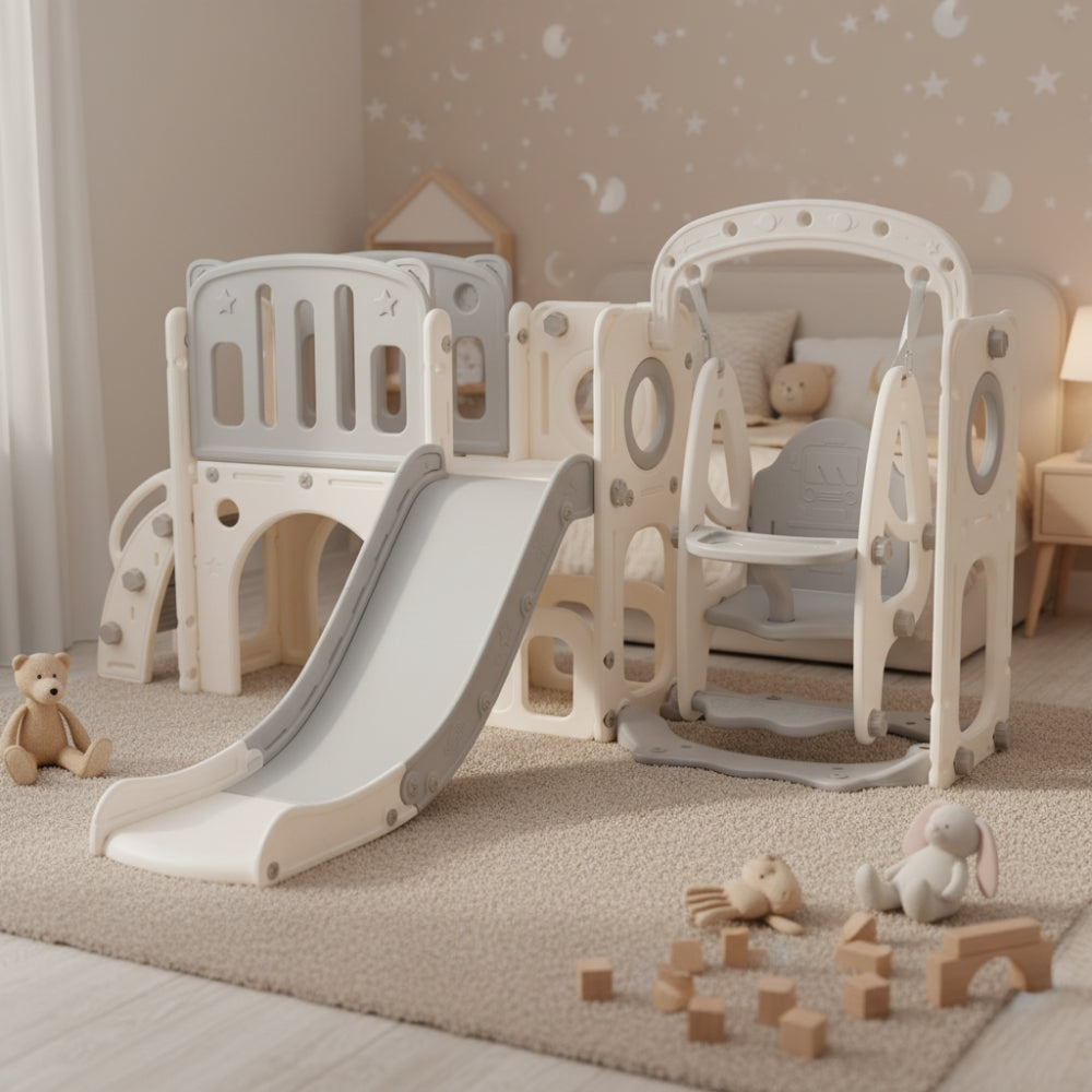 Aire de jeux avec toboggan pour enfant 7-en-1 Tilda Kids