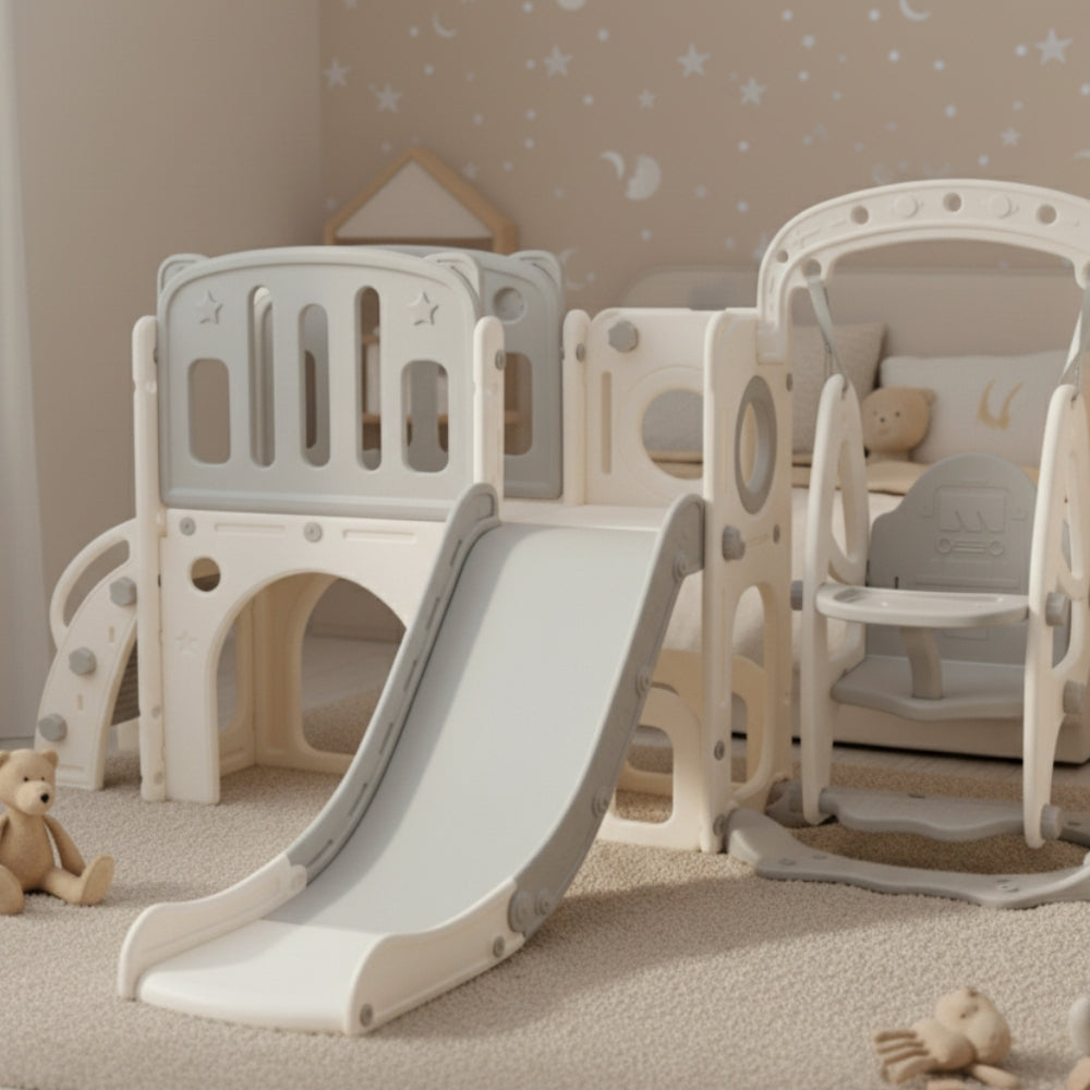 Aire de jeux avec toboggan pour enfant 7-en-1 Tilda Kids
