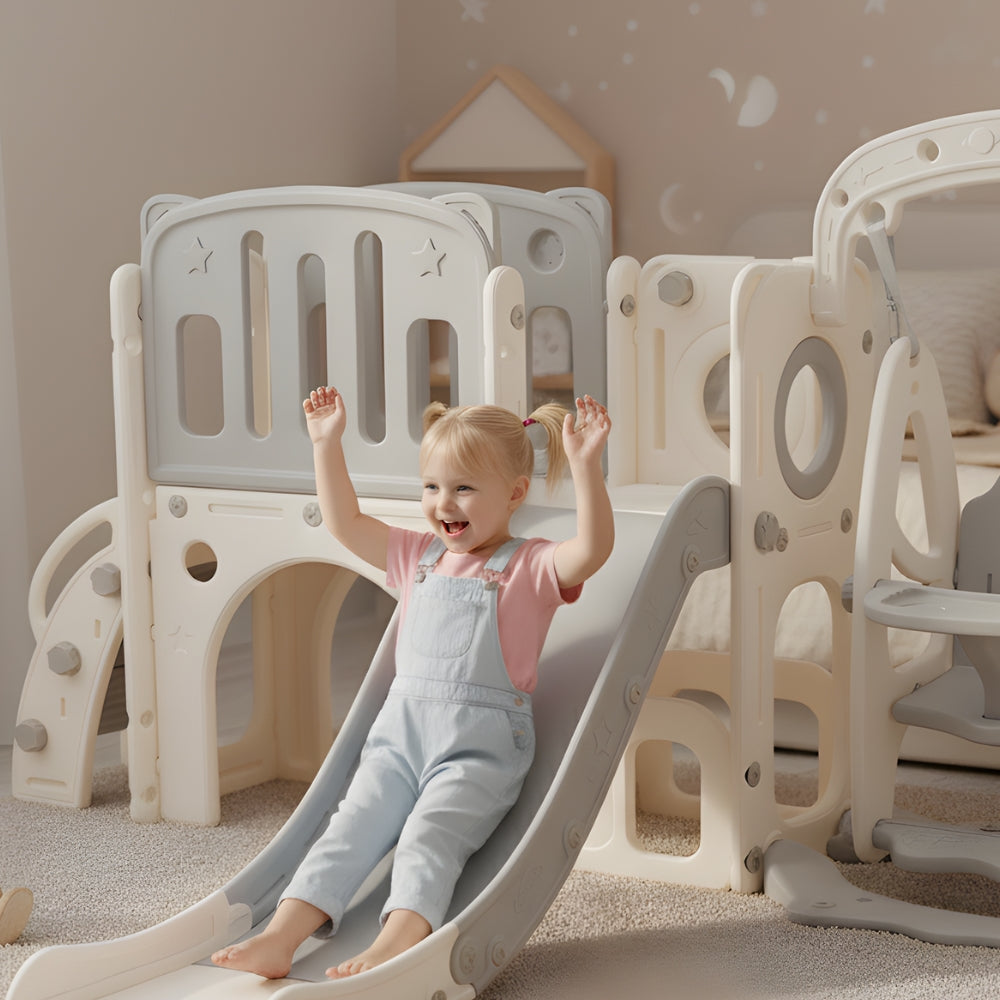 Aire de jeux avec toboggan pour enfant 7-en-1 Tilda Kids