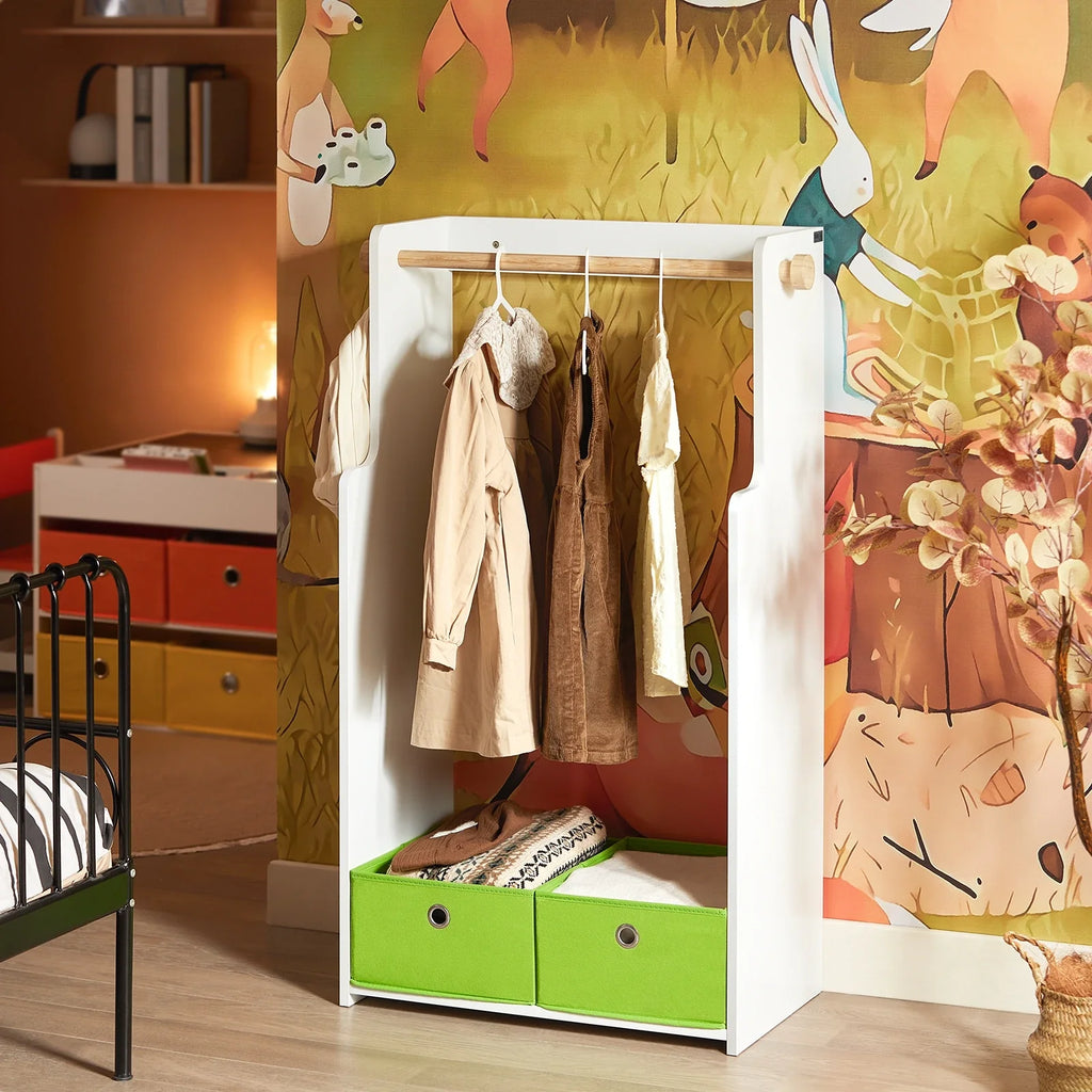 Armoire enfant ouverte avec bacs blanc Tilda Kids