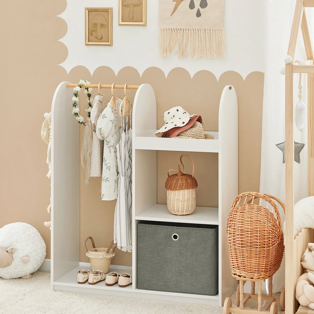 Armoire penderie ouverte enfant en bois Tilda Kids