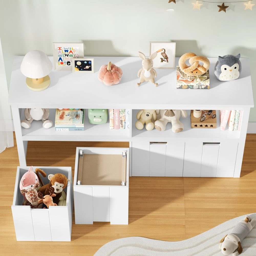 Bibliothèque basse enfant design blanc Tilda Kids