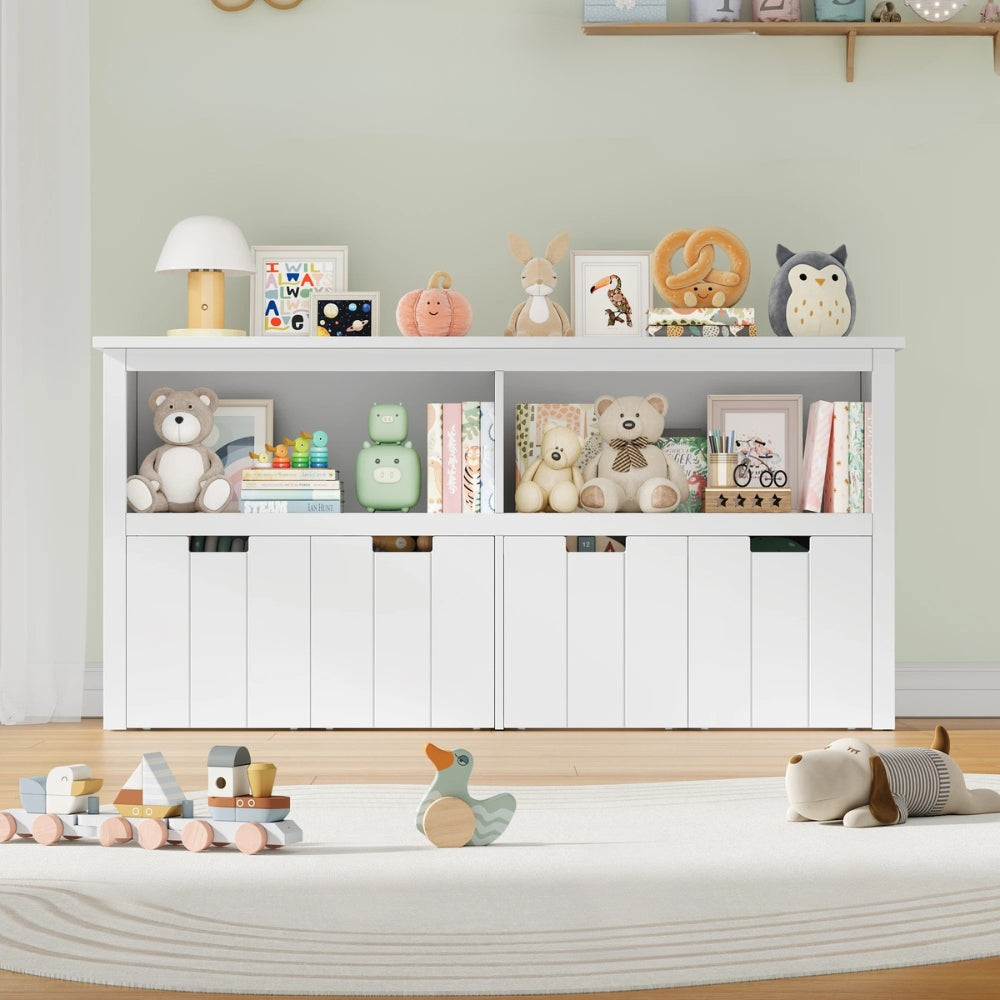 Bibliothèque basse enfant design blanc Tilda Kids
