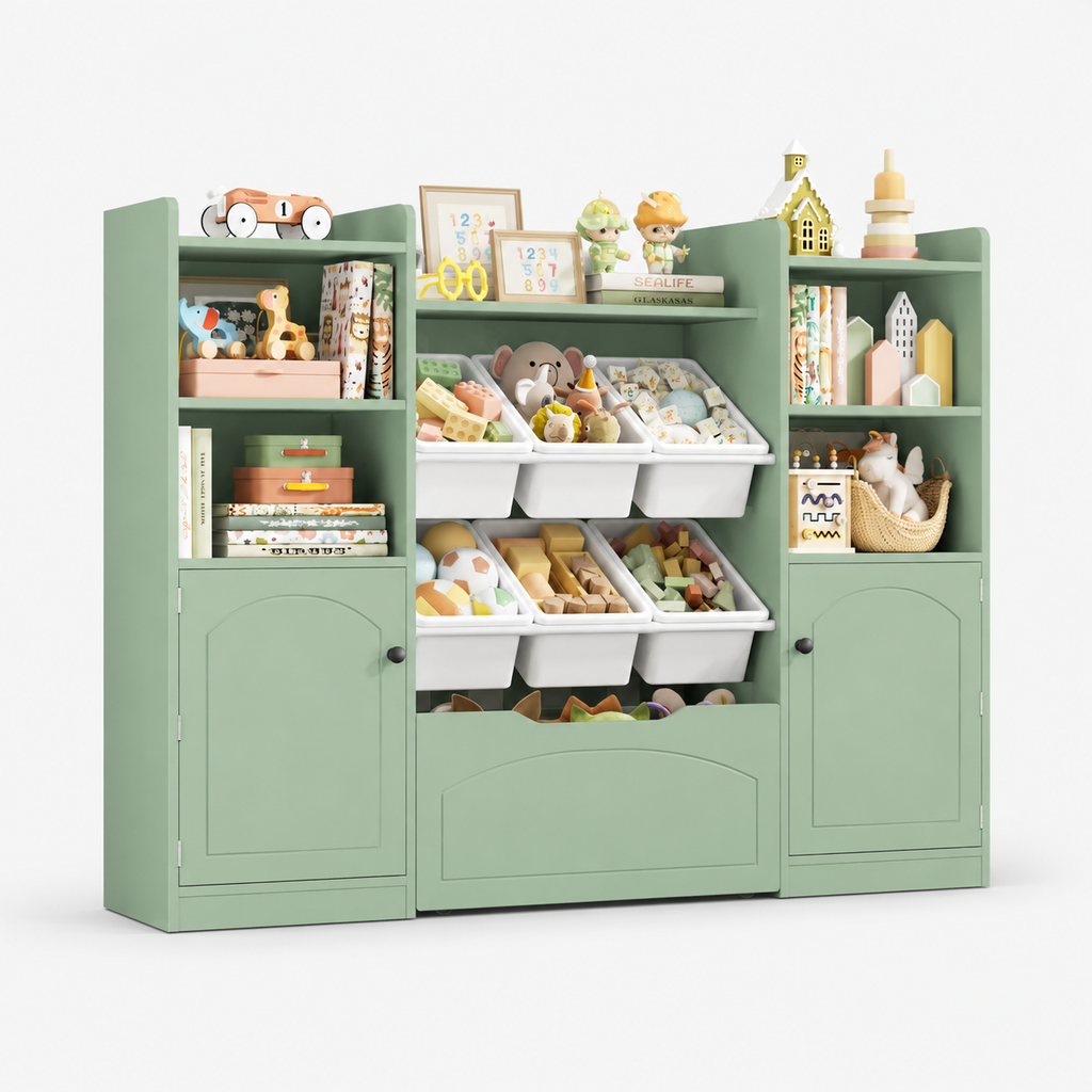 Bibliothèque enfant avec bacs de rangement intégrés Tilda Kids