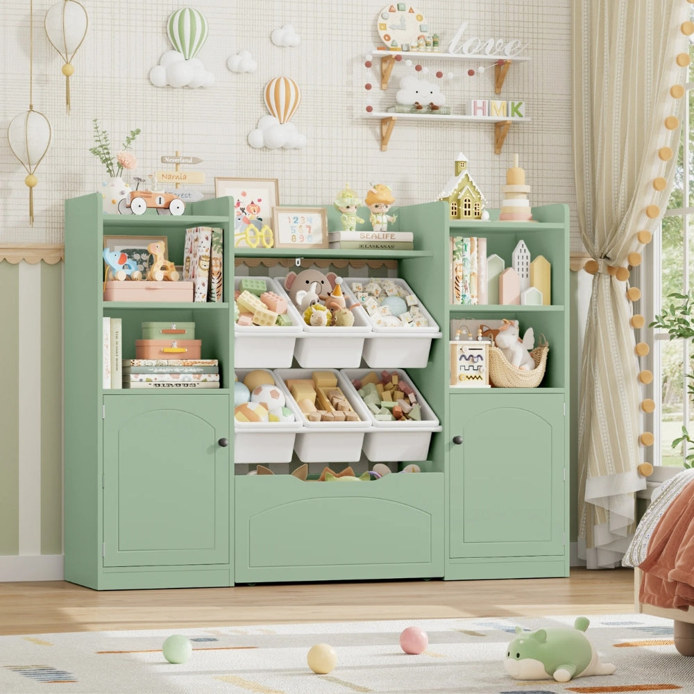 Bibliothèque enfant avec bacs de rangement intégrés Tilda Kids