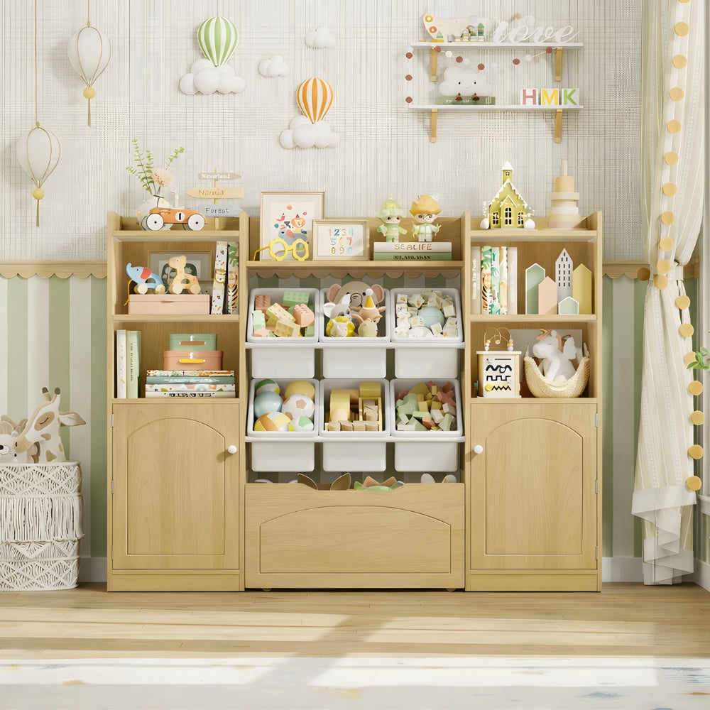 Bibliothèque enfant avec bacs de rangement intégrés Tilda Kids