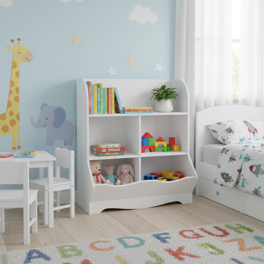 Bibliothèque enfant avec compartiments ouverts Tilda Kids