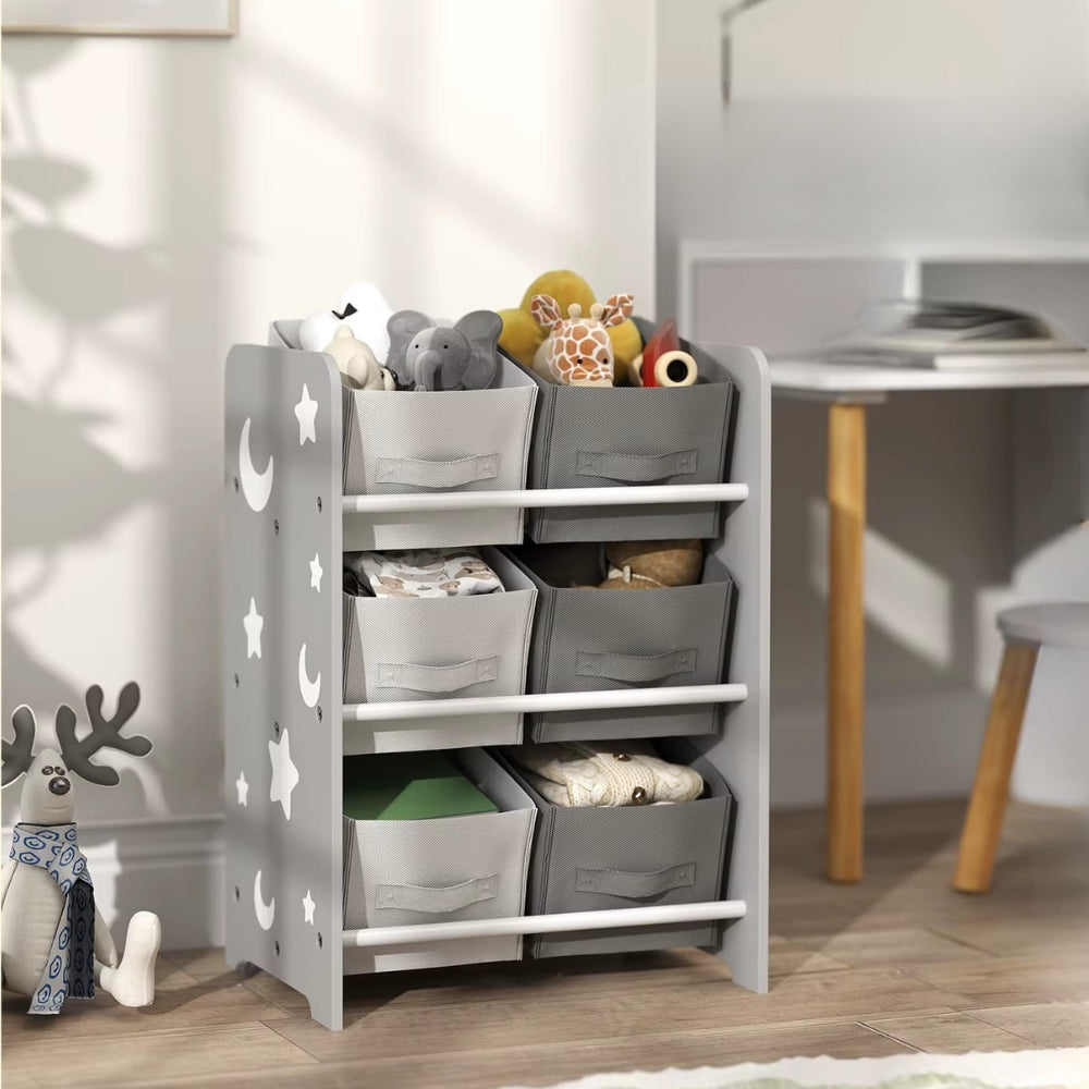 Bibliothèque enfant avec paniers de rangement Tilda Kids