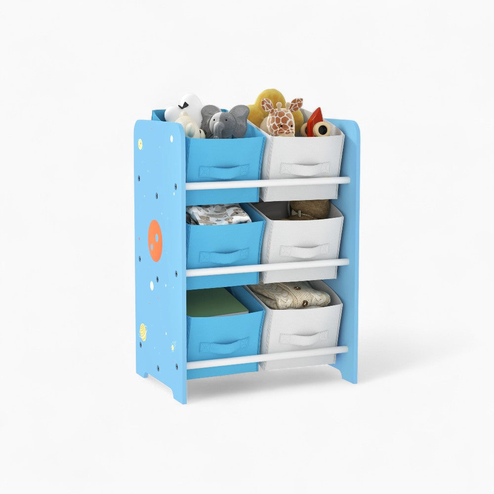 Bibliothèque enfant avec paniers de rangement Tilda Kids