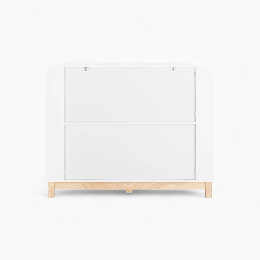 Bibliothèque enfant avec paniers en tissu blanc Tilda Kids