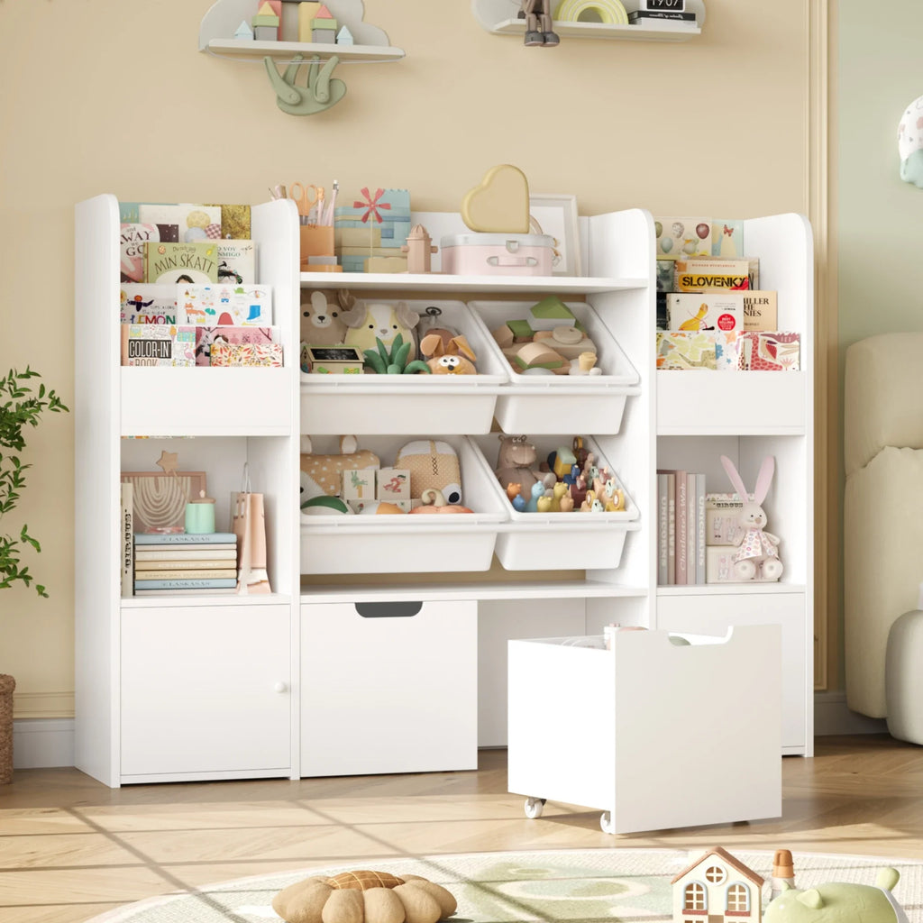 Bibliothèque enfant avec rangement pour jouets Tilda Kids