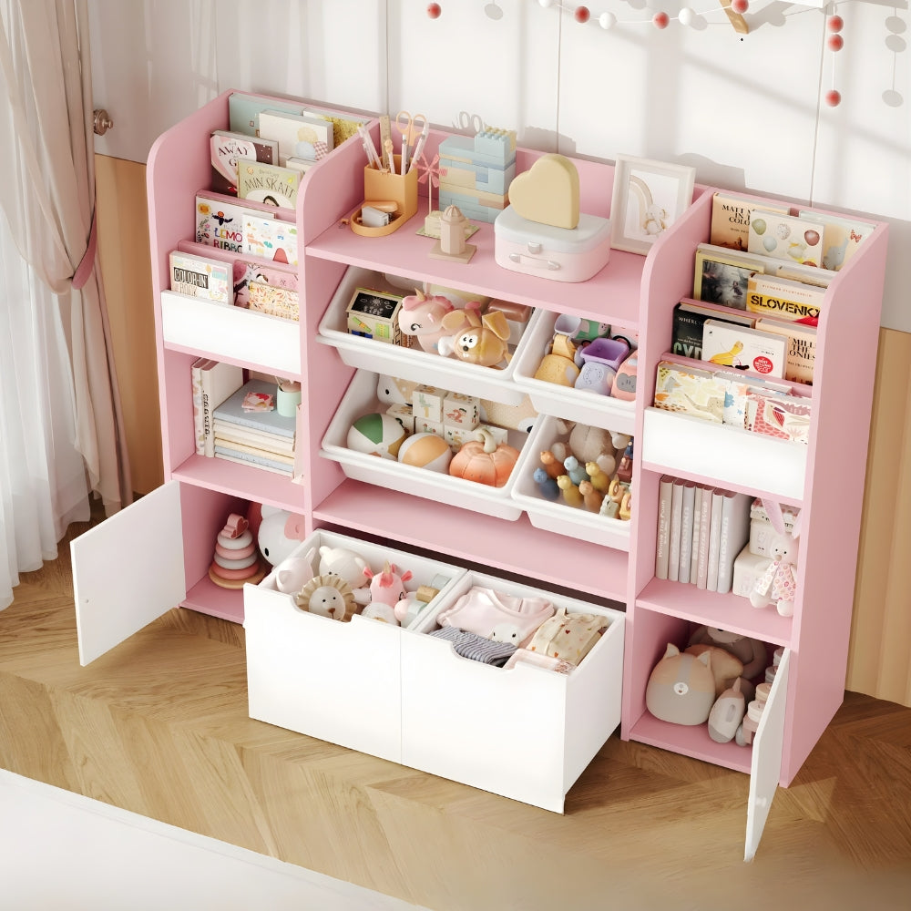 Bibliothèque enfant avec rangement pour jouets Tilda Kids