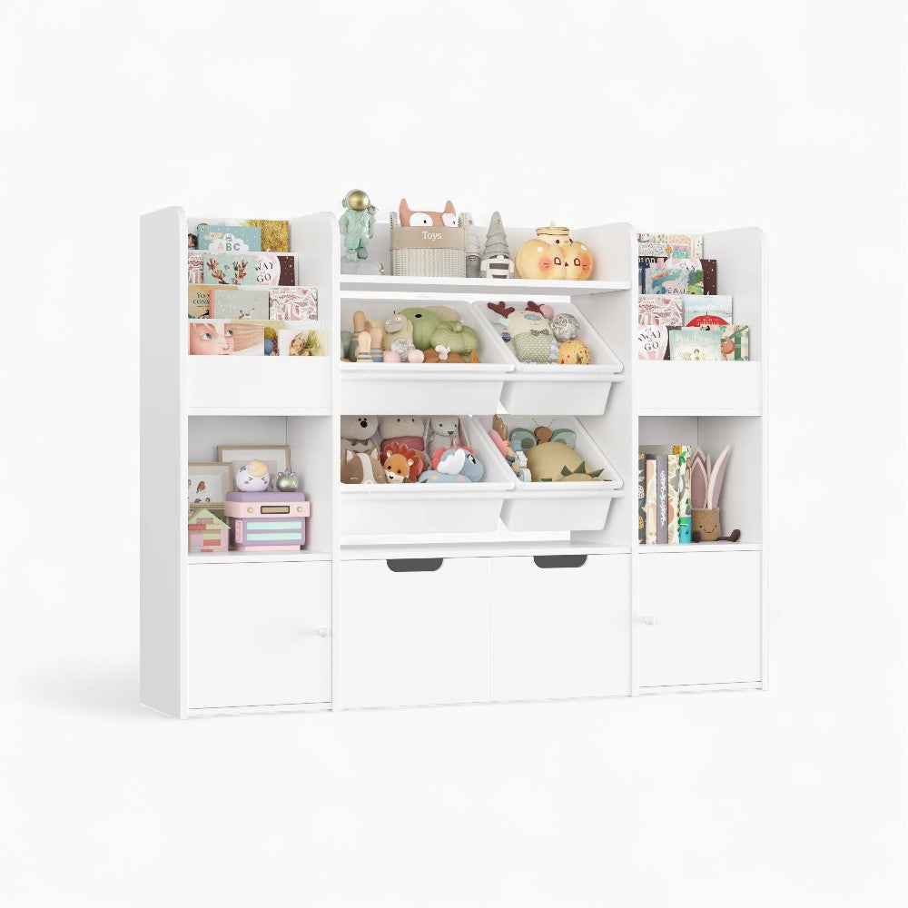 Bibliothèque enfant avec rangement pour jouets Tilda Kids