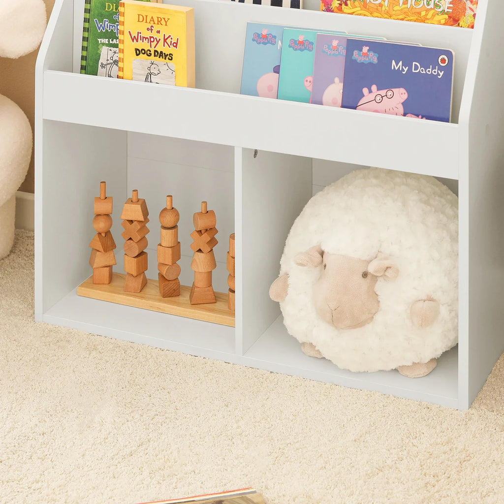 Bibliothèque enfant basse avec rangement pour livres et jouets Tilda Kids