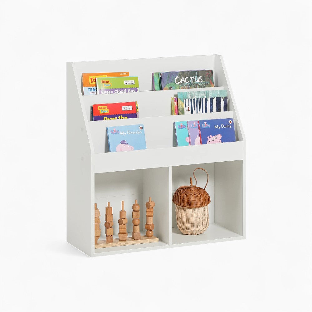 Bibliothèque enfant basse avec rangement pour livres et jouets Tilda Kids