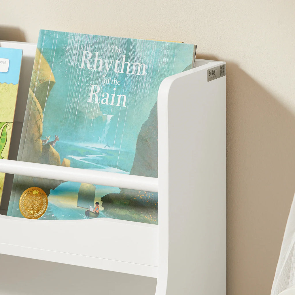 Bibliothèque enfant blanche avec étagère de rangement Tilda Kids