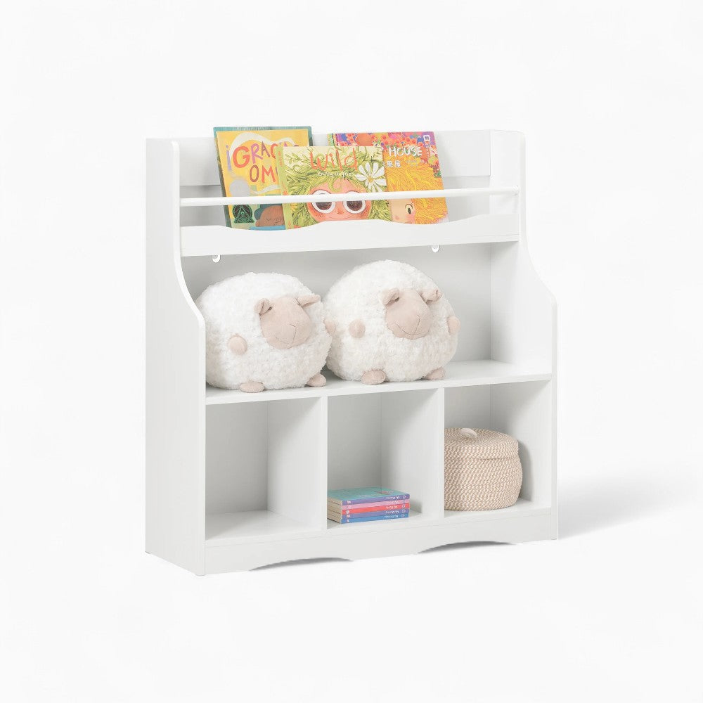 Bibliothèque enfant blanche avec étagère de rangement Tilda Kids