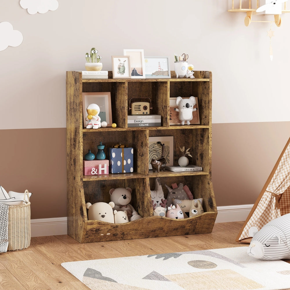 Bibliothèque enfant blanche avec rangements modulables Tilda Kids
