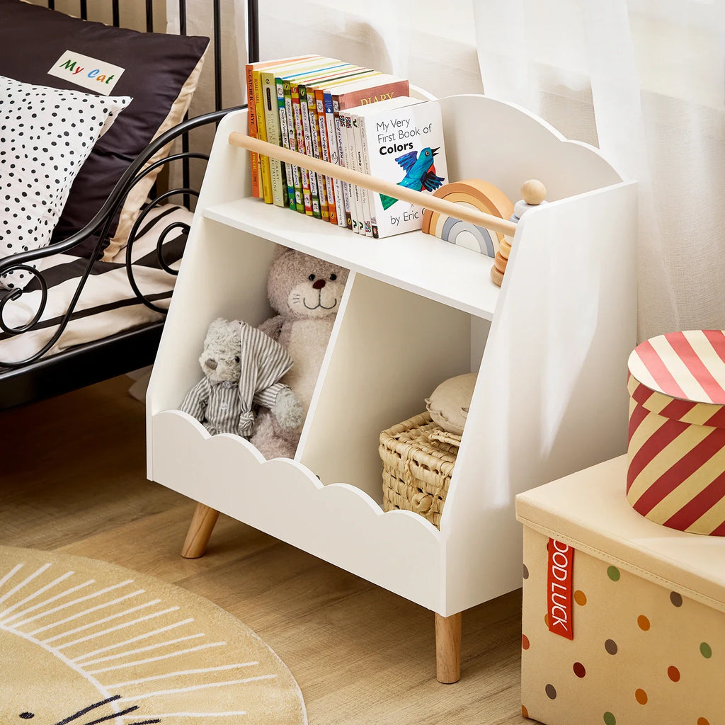 Bibliothèque enfant blanche sur pieds Tilda Kids