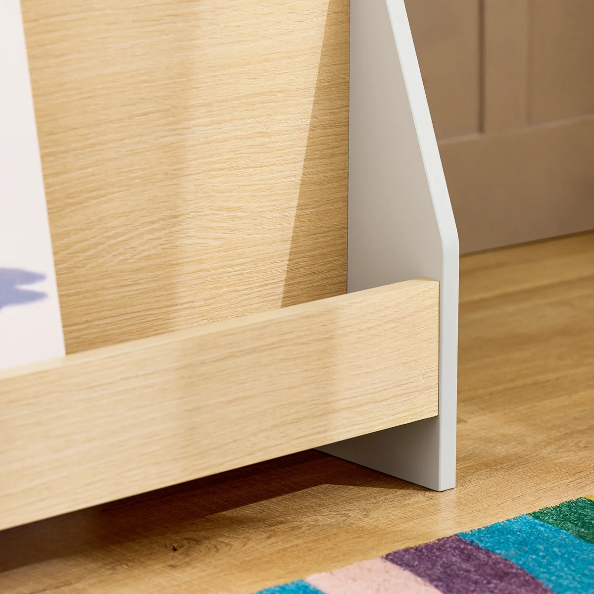Bibliothèque enfant bois blanc et naturel Montessori Tilda Kids
