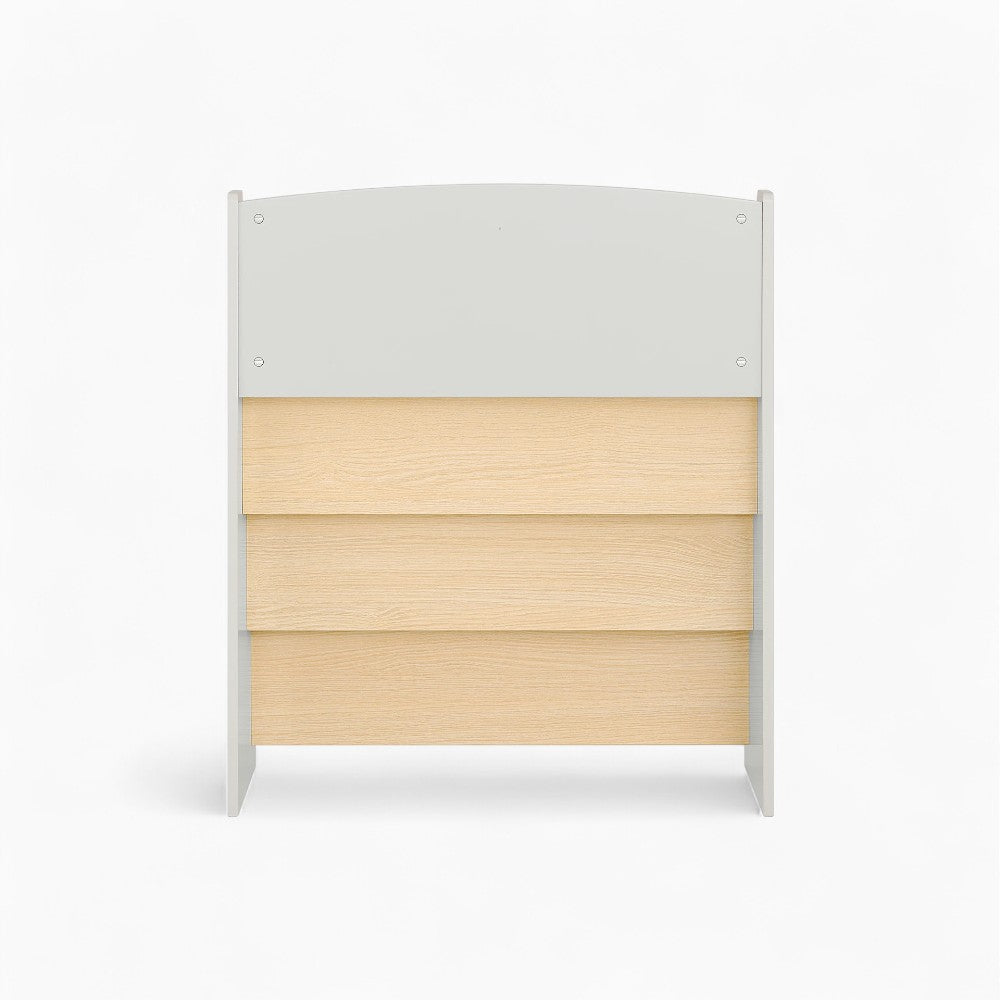 Bibliothèque enfant bois blanc et naturel Montessori Tilda Kids