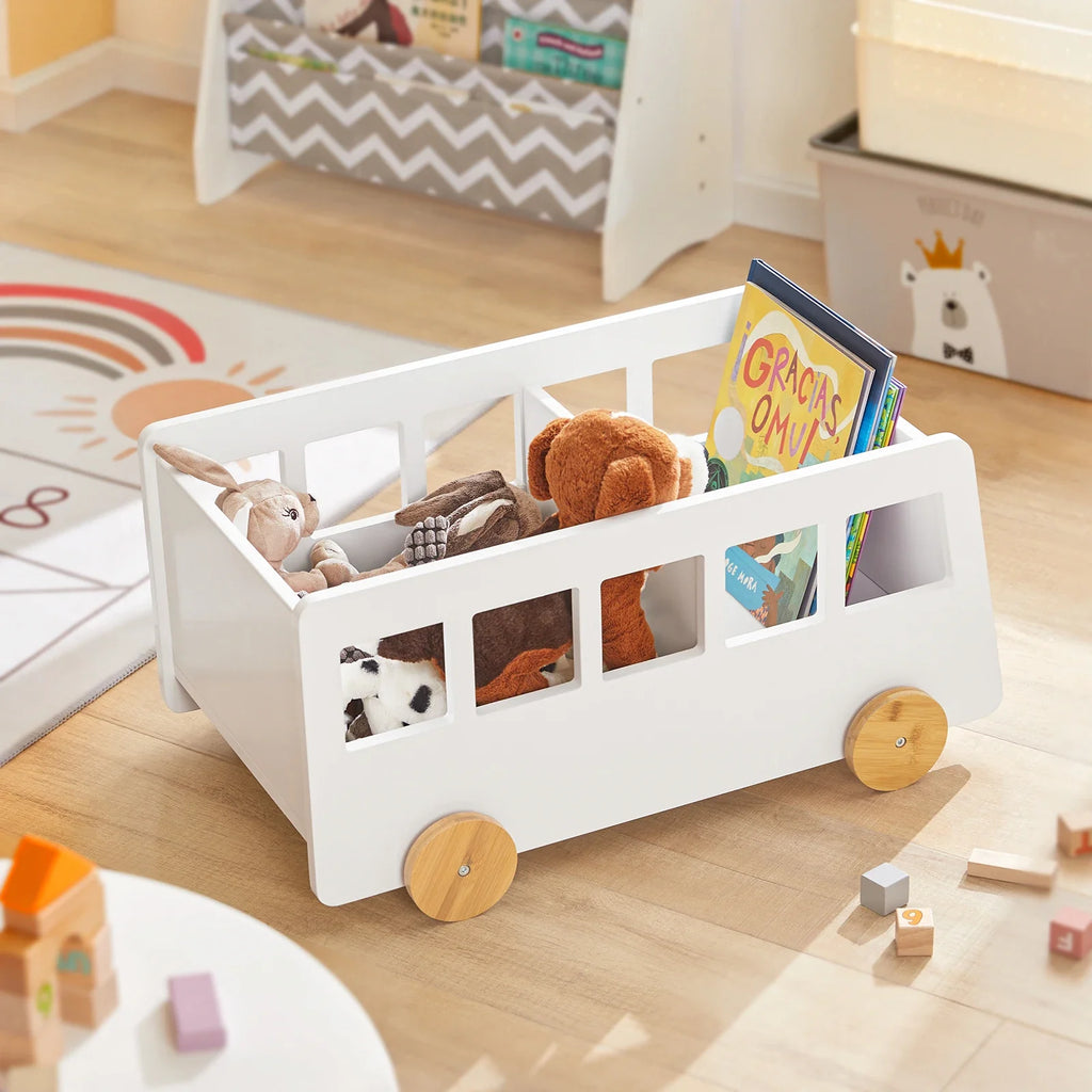 Bibliothèque enfant mobile avec roues en bambou Tilda Kids