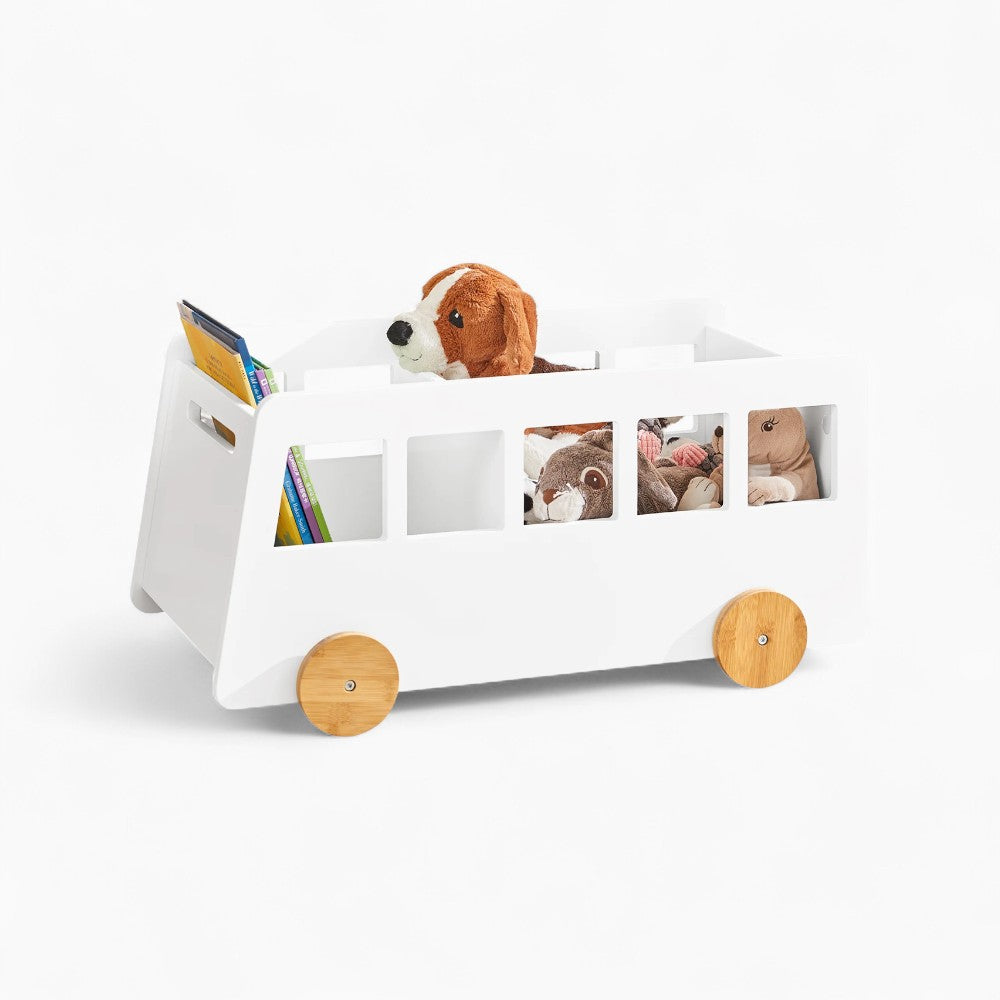 Bibliothèque enfant mobile avec roues en bambou Tilda Kids