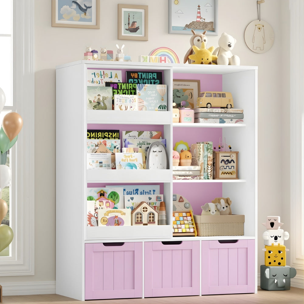 Bibliothèque enfant Montessori avec bacs de rangement Tilda Kids