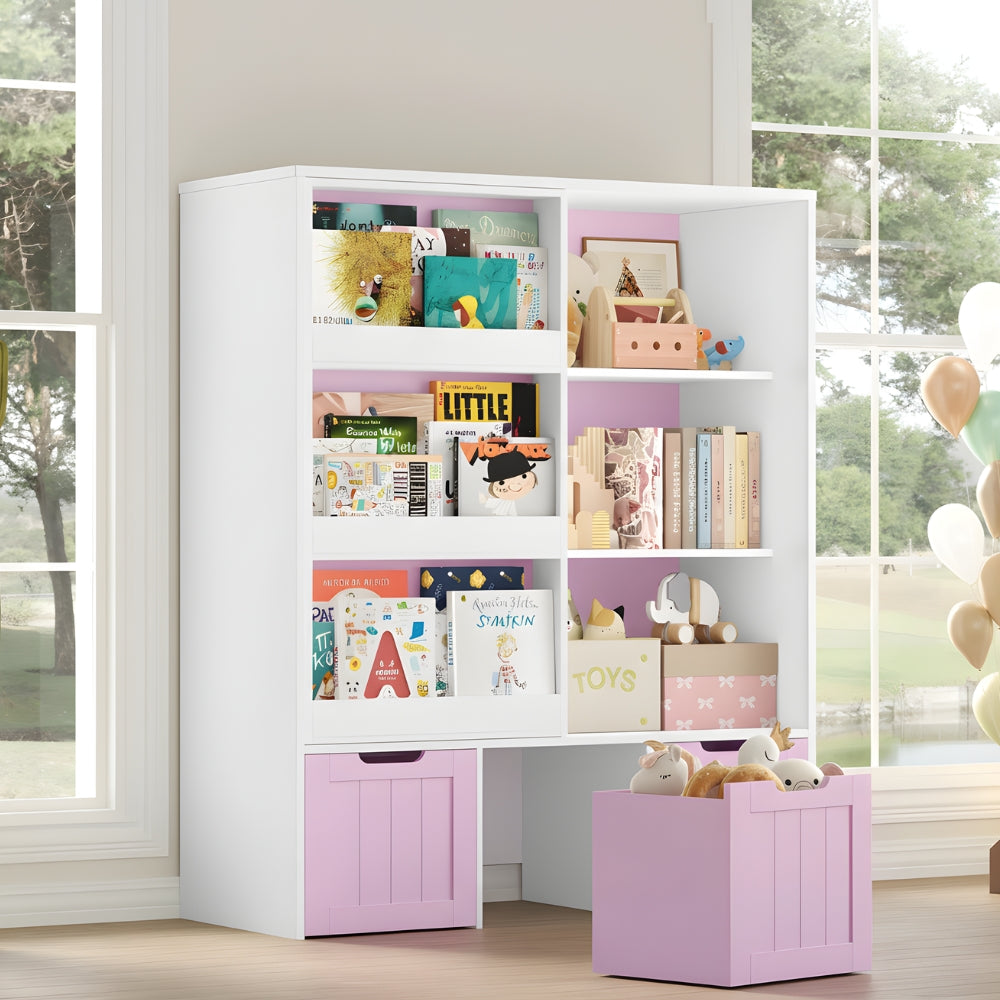 Bibliothèque enfant Montessori avec bacs de rangement Tilda Kids