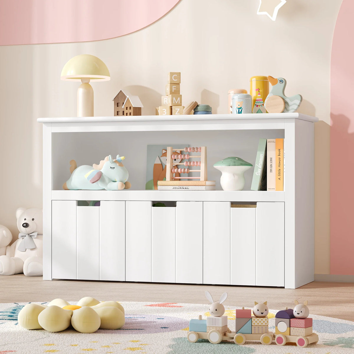 Bibliothèque enfant Montessori avec étagère frontale Tilda Kids