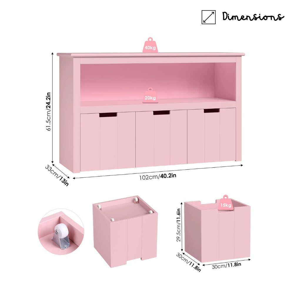 Bibliothèque enfant Montessori avec étagère frontale Tilda Kids