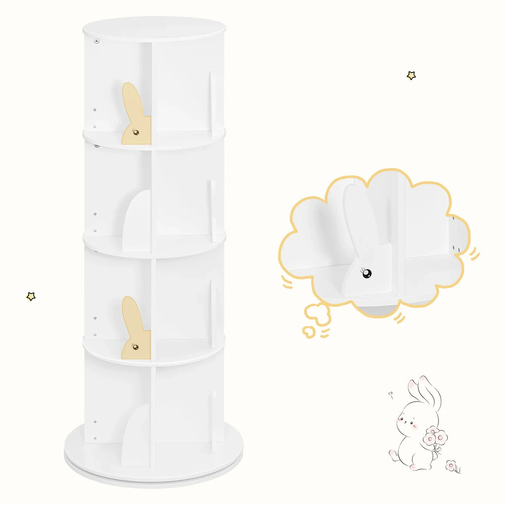Bibliothèque rotative enfant 360° blanc Tilda Kids