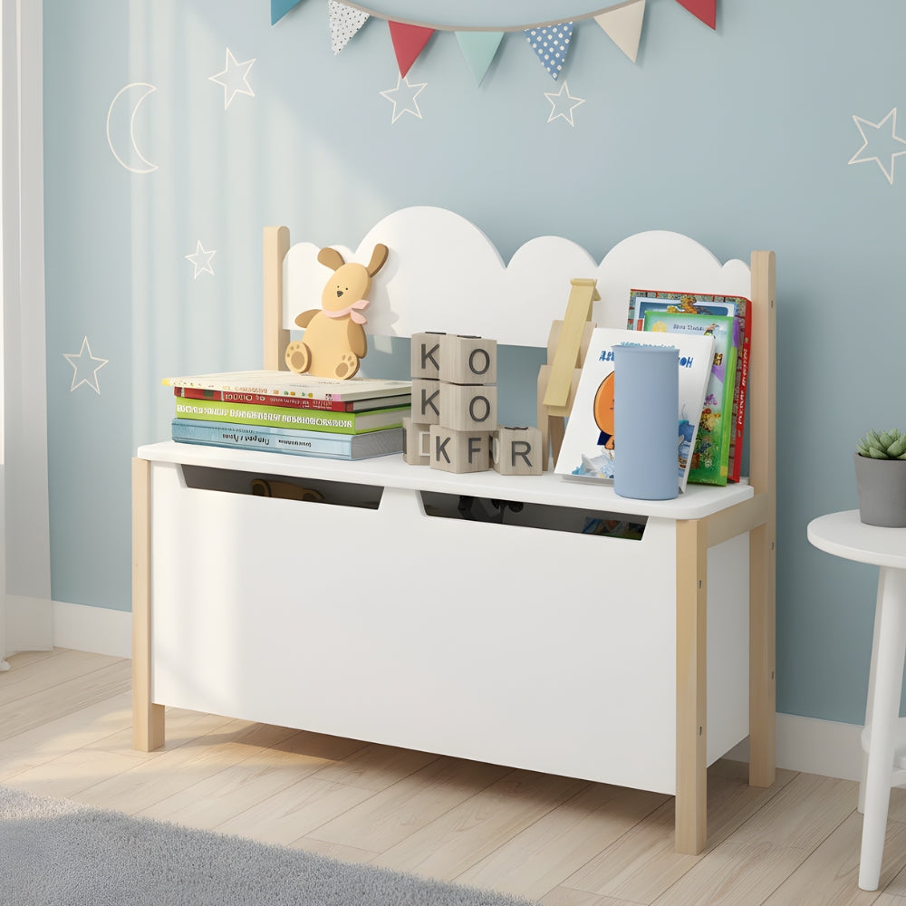 Coffre rangement jouet enfant avec siège Tilda Kids