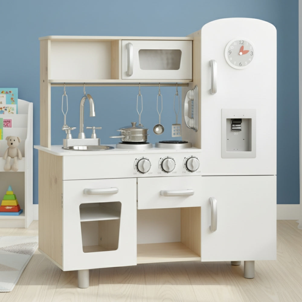 Cuisine enfant blanc en bois avec réfrigérateur Tilda Kids