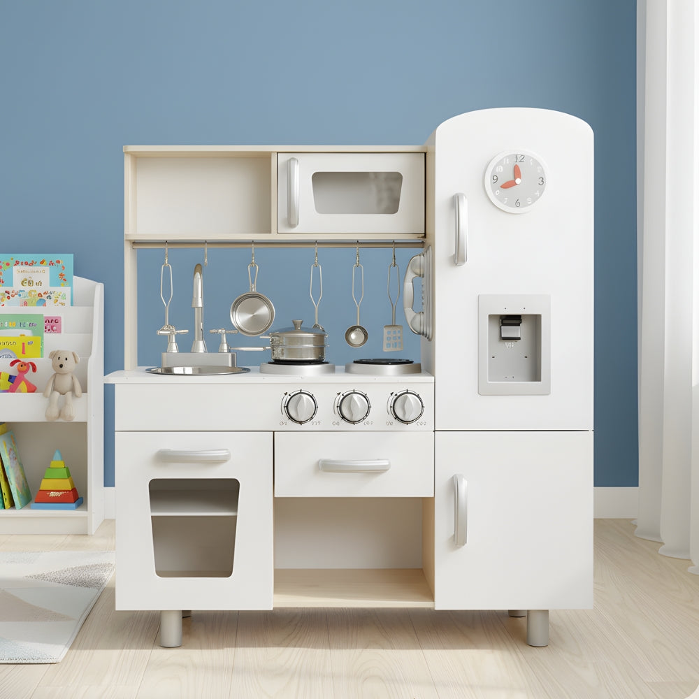 Cuisine enfant blanc en bois avec réfrigérateur Tilda Kids