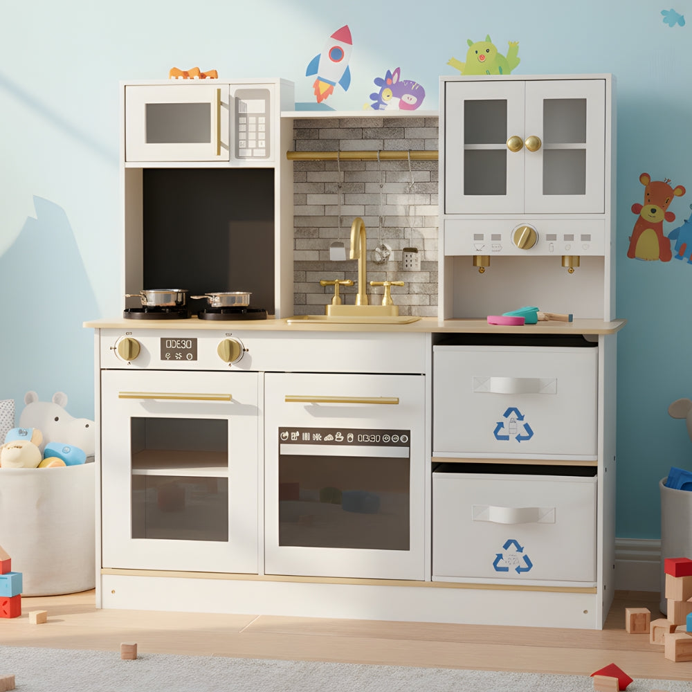 Cuisine enfant blanche avec évier et double four Tilda Kids