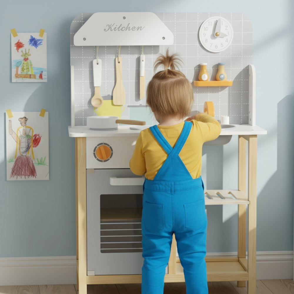 Cuisine enfant en bois avec four et évier Tilda Kids