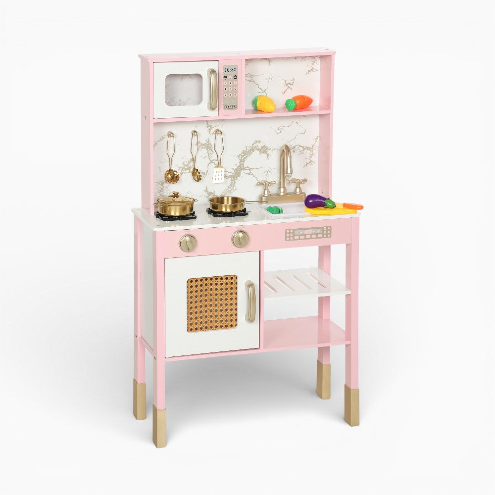 Cuisine enfant rose en bois avec four Tilda Kids