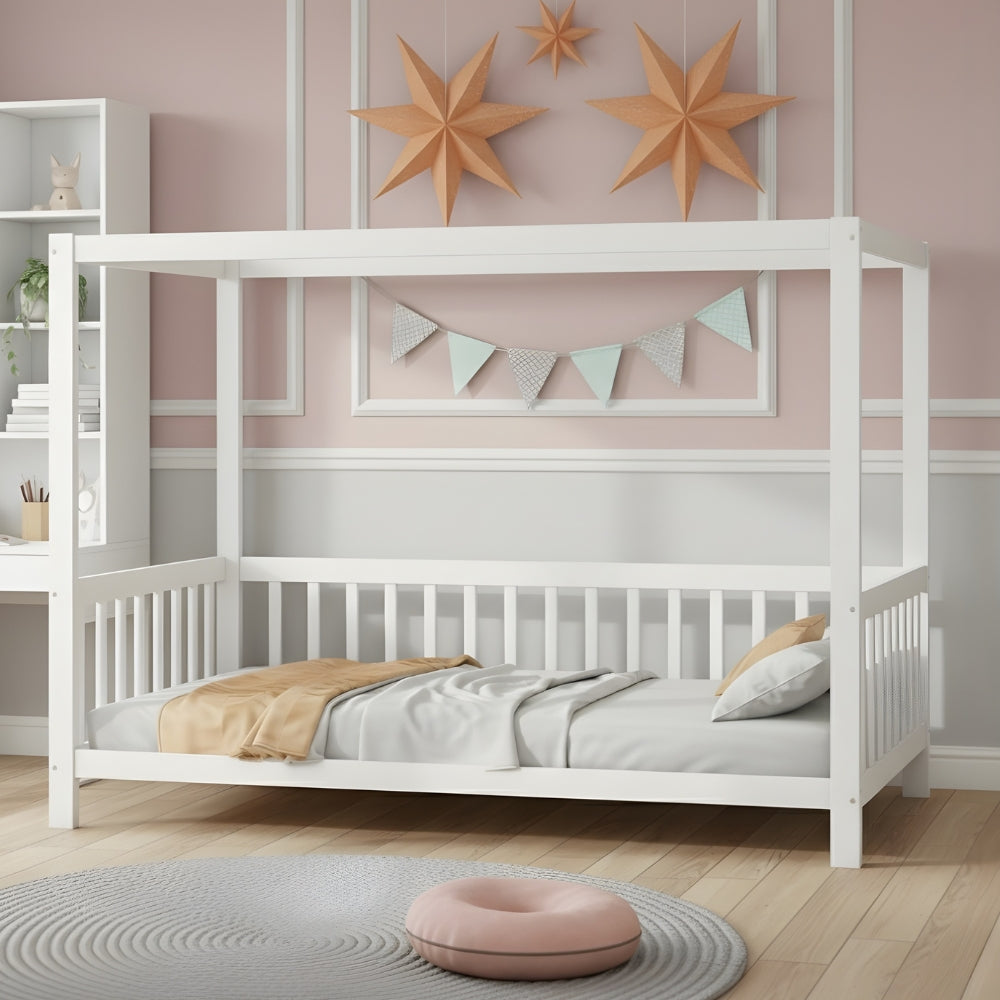 Lit cabane enfant avec barrières de sécurité Tilda Kids