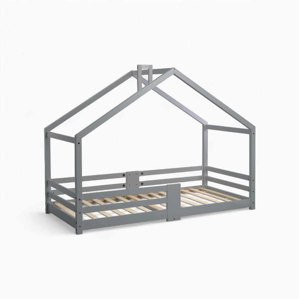 Lit cabane maison gris pour enfant Tilda Kids