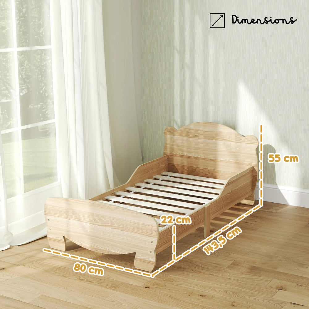 Lit enfant bas en bois avec motifs ours Tilda Kids
