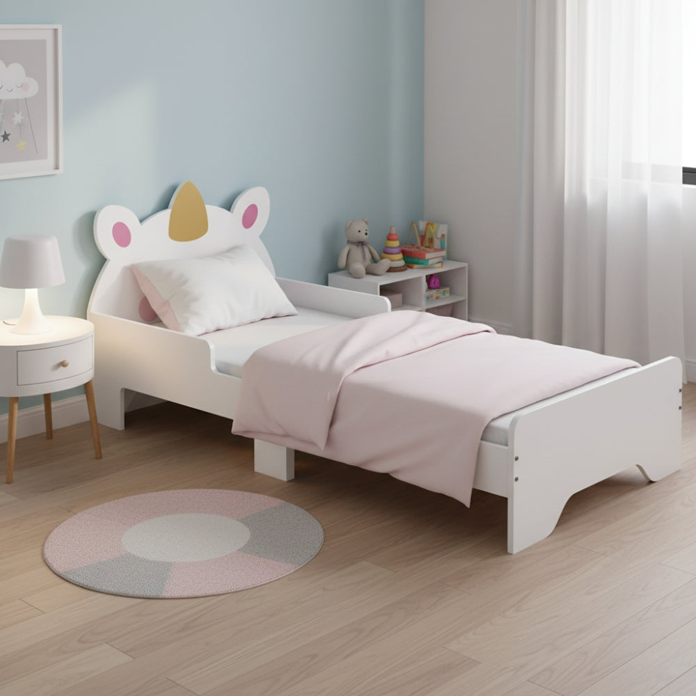 Lit enfant cabane blanc avec barrières de sécurité Tilda Kids