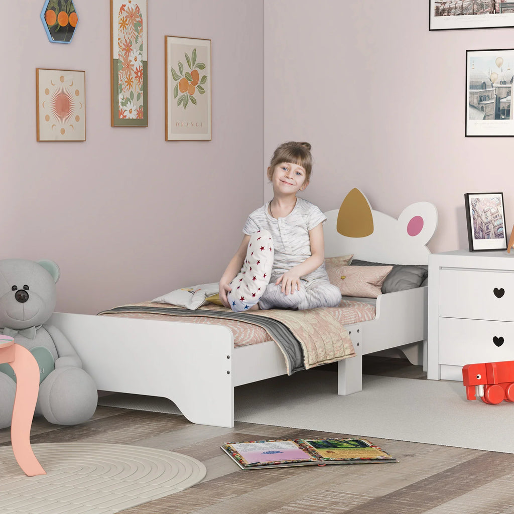Lit enfant cabane blanc avec barrières de sécurité Tilda Kids