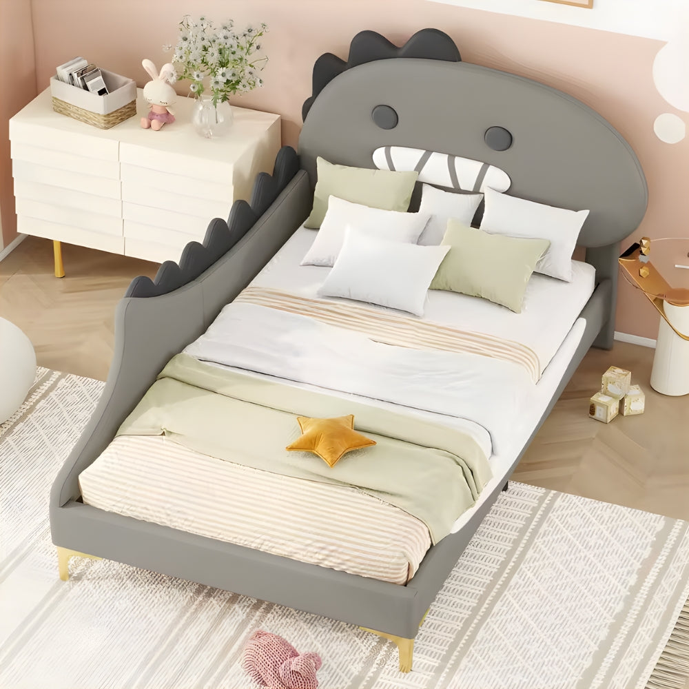 Lit enfant dinosaure gris 90x200 cm Tilda Kids