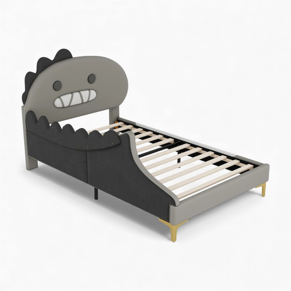 Lit enfant dinosaure gris 90x200 cm Tilda Kids