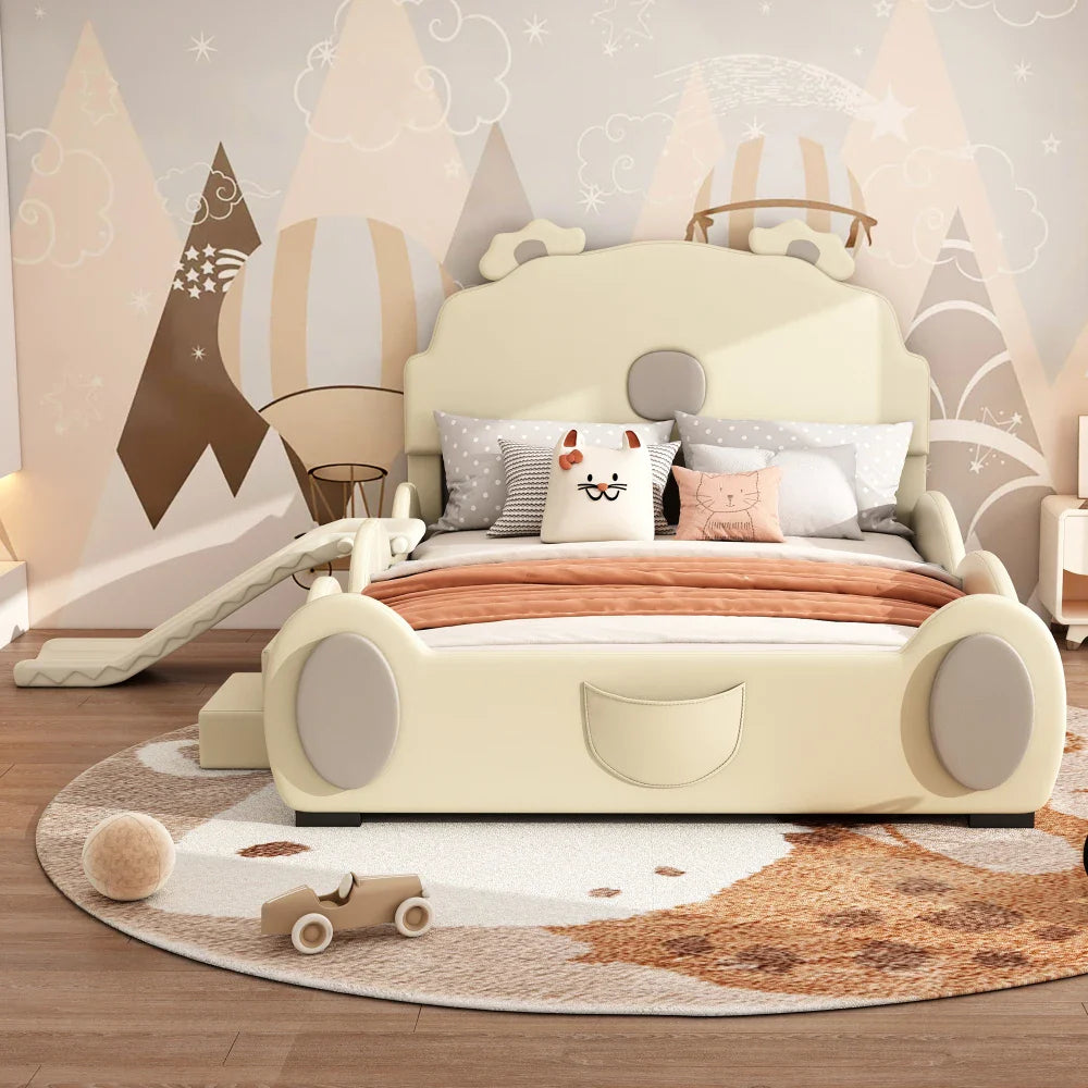 Lit enfant ours avec toboggan 140x200 Tilda Kids