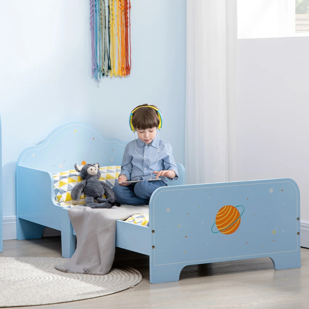 Lit enfant thème espace et planète bleu Tilda Kids
